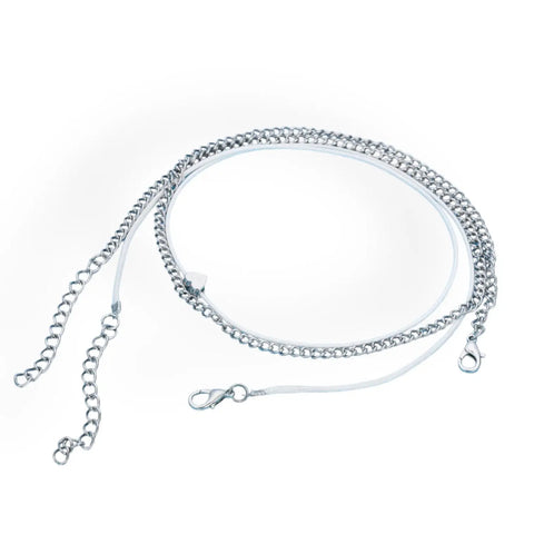 Charming Heart Multi Wrap Anklet Set