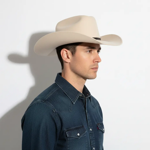 Western Wide Brim Cowboy Hat - Cowboy Hats