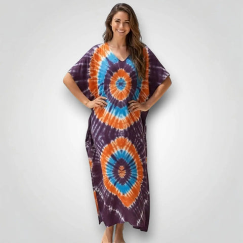 Colorful Kaftan Dress Beach Cover Up