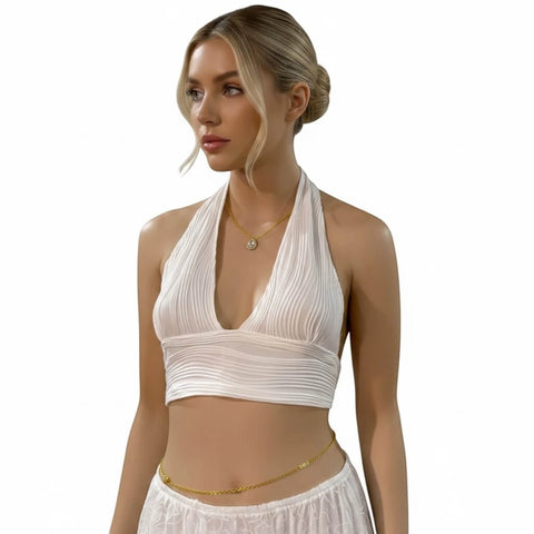 Dainty Back Chain Choker Body Jewelry - Body Jewelry