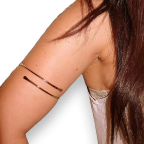 Elegant Boho Adjustable Arm Cuffs silver open armband bracelet 