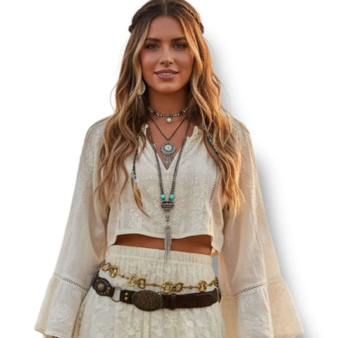 Wild West Chunky Gold Horse Bit Belt Gold horse bit belts in classic three-bit and full chunky chain styles with adjustable curb chain