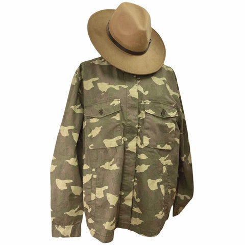 Women’s Camo Khaki Utility Jacket Large Desert Storm 