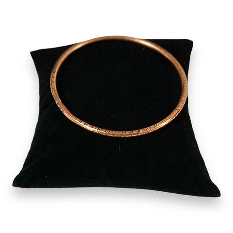 Handcrafted Copper Bangle Bracelets - Wild Time Fashion