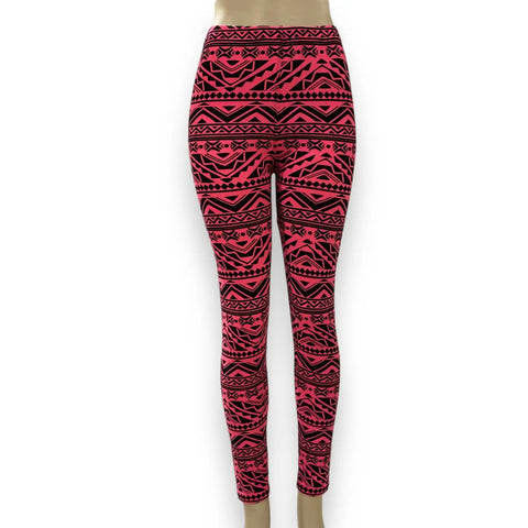 Chic Mid Rise Tribal Ankle Leggings