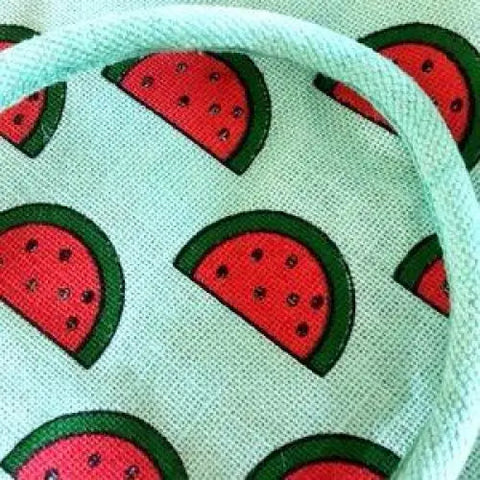 Colorful Beach Bag Watermelon Print Vacation Travel Grocery - Oversized- Wild Time Fashion 