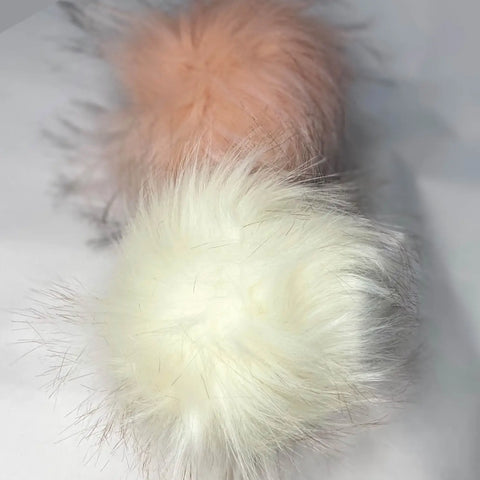 Large Furry Pom Pom Handbag Charm