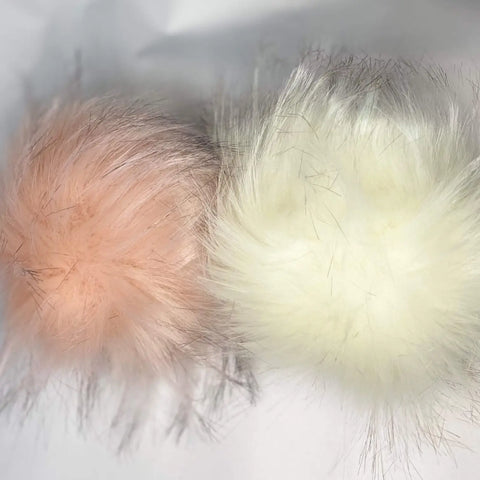 Large Furry Pom Pom Handbag Charm