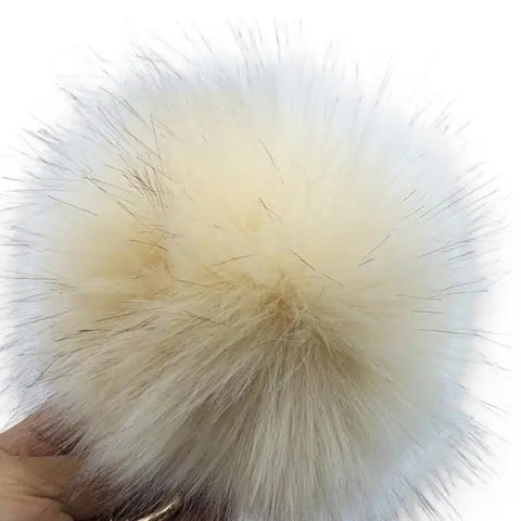 Large Furry Pom Pom Handbag Charm