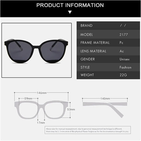 Large Round Cat Eye Sunglasses – Vintage-Inspired Statement Shades