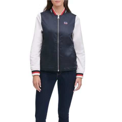 Levi's Color Block Zip Up Bomber Jacket