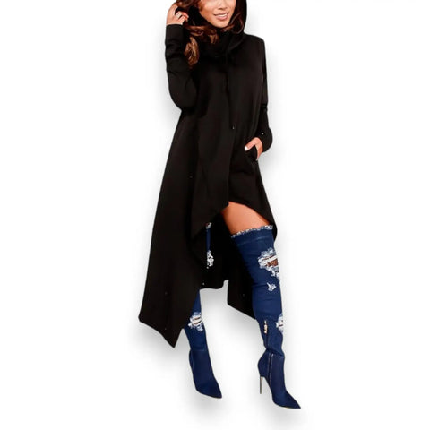 Long Sleeve Asymmetrical Lounge Hoodie