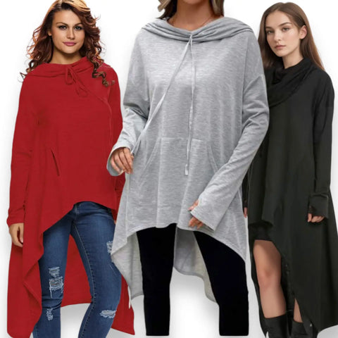 Long Sleeve Asymmetrical Lounge Hoodie