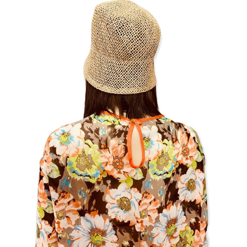 Long Sleeve Lightweight Blooming Floral Blouse