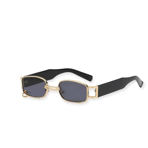 Luxury Rectangle Gold Frame Sunglasses