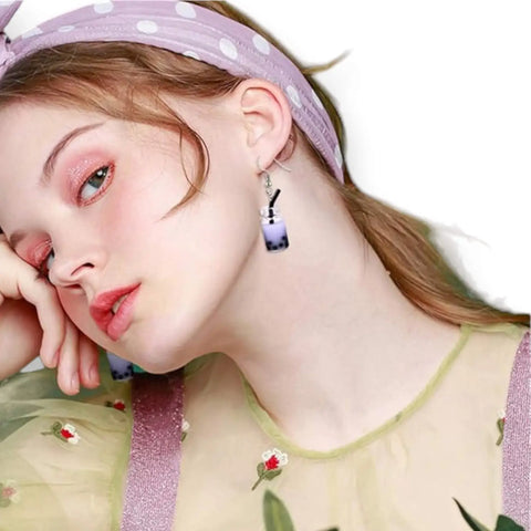 Milk Tea Drop Earrings