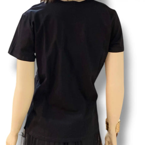 No Way I'm Going To Lose Black Bling Tee black short sleeve t-shirt tee studded rhinestone graphic design on front size large