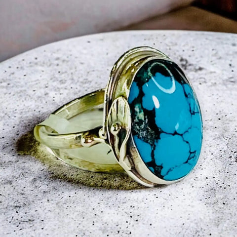 One of a Kind Natural Turquoise Ring