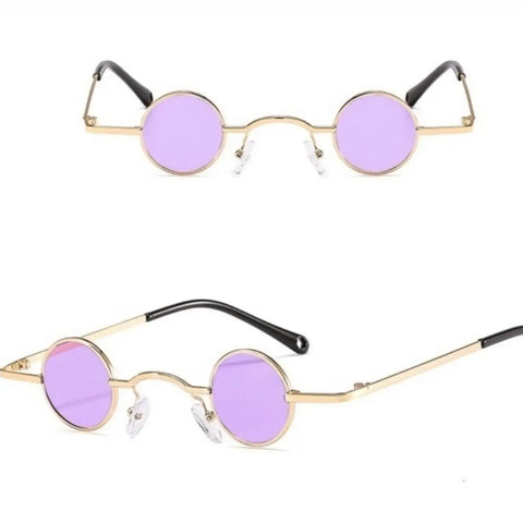Punk Small Round Metal Sunglasses – Retro Festival Shades