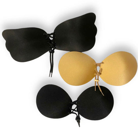 Women's Bra cups size B Self-Adhesive Lift Bras Nude or Black