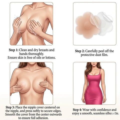 Self Adhesive Nude Bra Cups - Bras