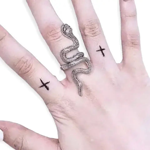 Snake Ring Silver Coiled Open Band Serpent Ring 