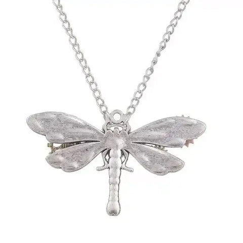 Steampunk Dragonfly Necklace - Wild Time Fashion