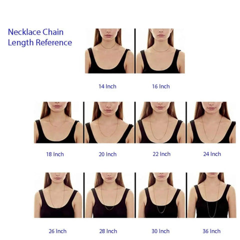 Necklace Length Reference Chart