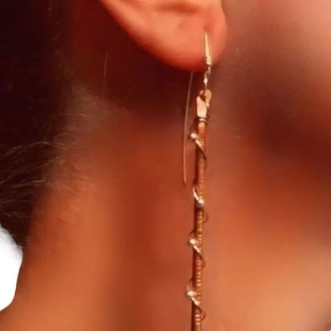 hanging piercing earrings