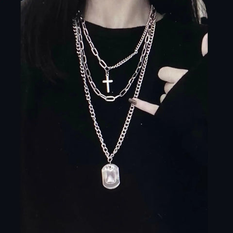 Streetwear Stacked Trio Necklace Sets- Wild Time Fashion
