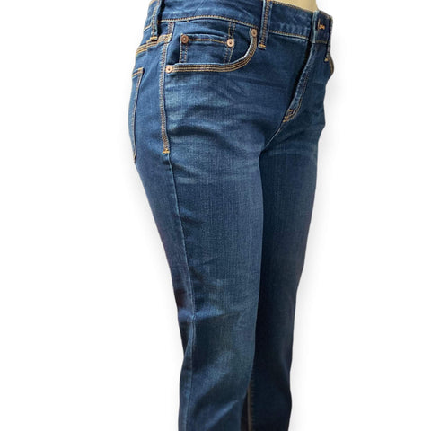Dark Blue Tapered Ankle Jeans - Wild Time Fashion
