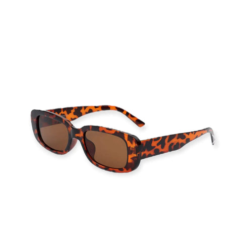 Trendy Rectangle Plastic Frame Sunglasses