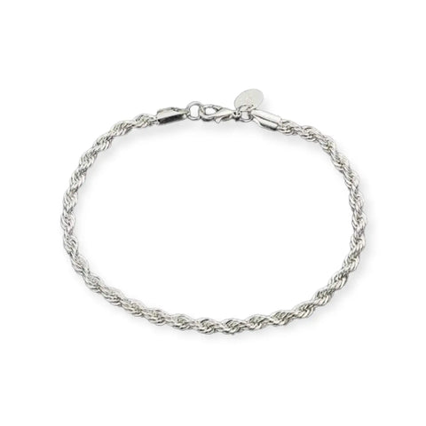Twisted Sterling Bangle Bracelet