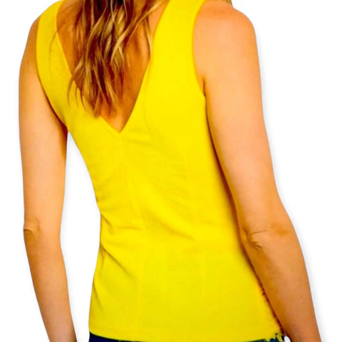 Vibrant Yellow Sleeveless Top