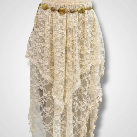 Western Flower Concho Link Chain Belt - Women’s Belts