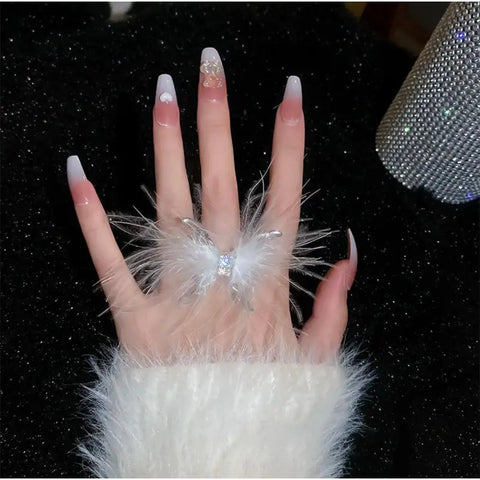 Pix Feathery Ring- Wild Time Fashion
