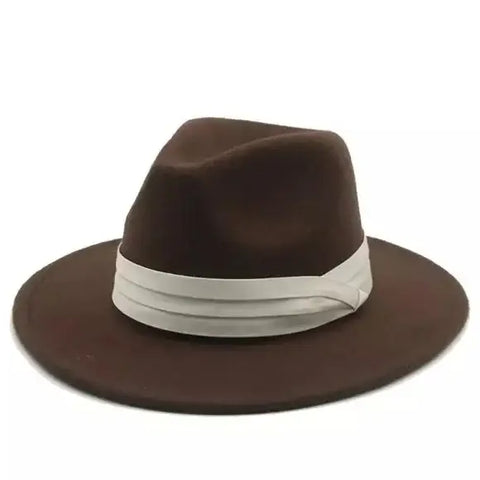 Wide Band Fedora Hat