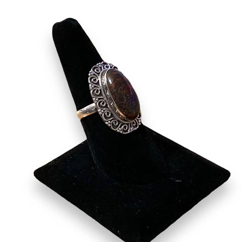 Women's Rare Coprolite Stone Ring - Wild Time Fashion 