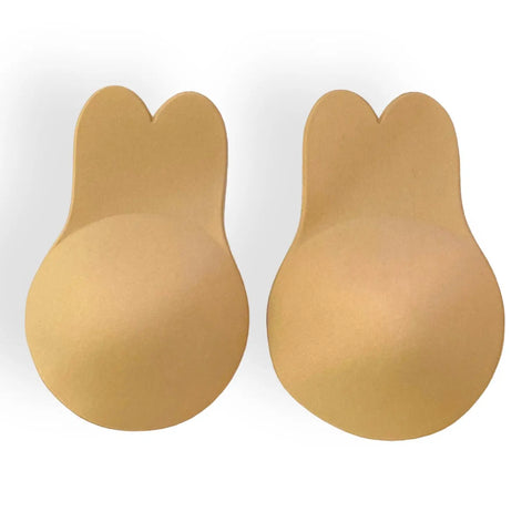Flat lay of pair of cups women's Self Adhesive Nude Bra Cups 