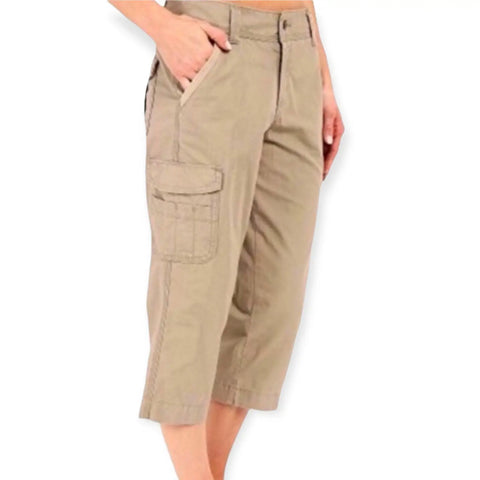 Women's Tan Cargo Cropped Pants   Carhartt 
