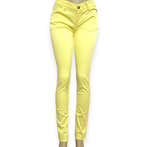 Yellow Denim Low Rise Skinny Monkee Jeans - Wild Time Fashion