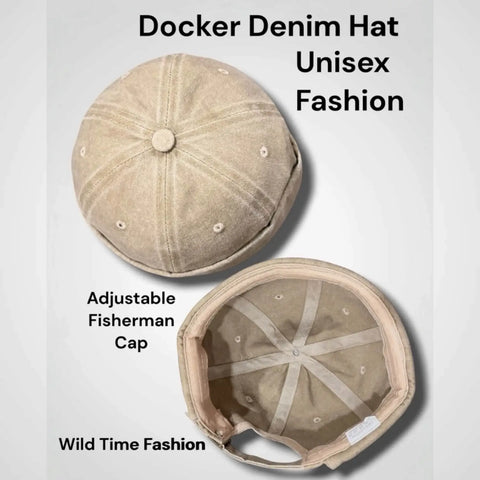  desert tan Zero-Brim Denim Docker Cap osfm / unisex