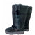 Black suede winter boots