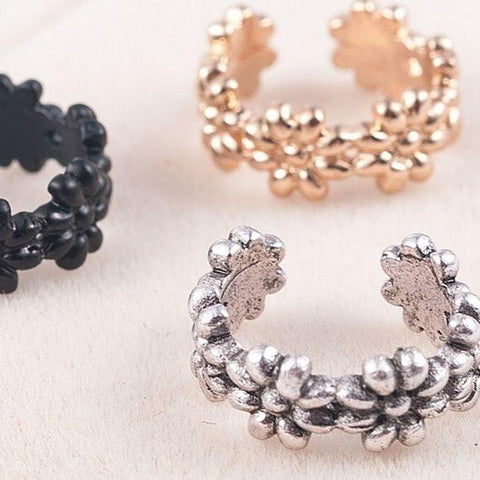 Flower Power Ear Cuff Set 3pcs