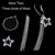 Silver Hoop Dangling Chain Crystal Star Statement Earrings - Wild Time Fashion