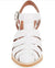 Angora White Snake Print Leather Heel Fisherman Sandal Mules by Jeffrey Campbell 9.5