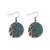 Women's Boho Copper Hammered Patina Hanging Earrings - One Size - Wild Time Fashion 