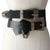 Women's Statement Belt Black Leather Multi Buckle Adjustable Cinch Belt