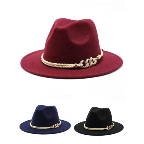 Gambler Gold Black Fedora Hat- Wild Time Fashion