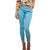 Mid Rise Skinny Frayed Ankle Jeans